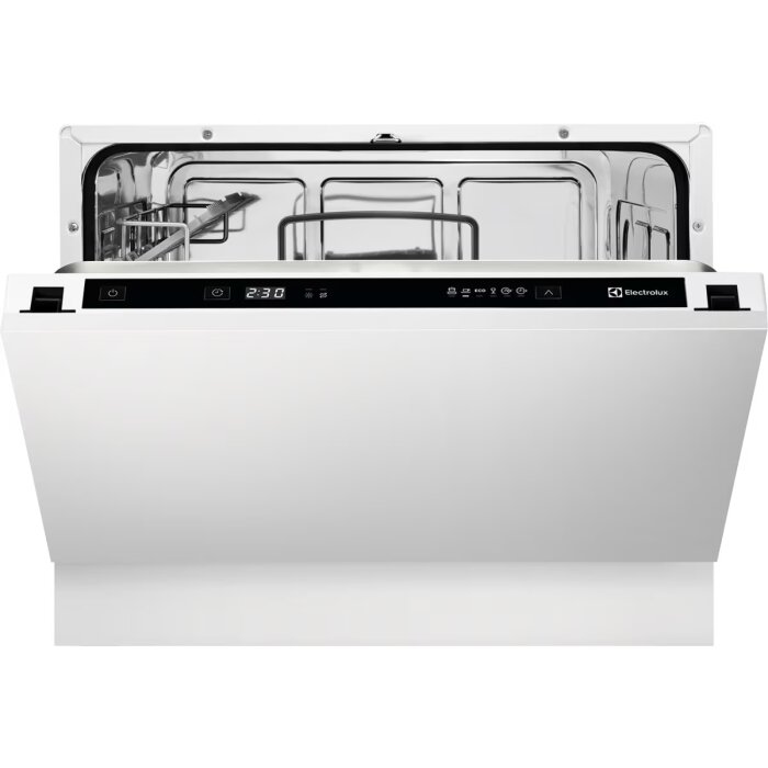 Inbyggd kompakt diskmaskin från Electrolux, modell ESL2500RO.
