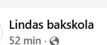 Lindas bakskola Facebook-inlägg, 52 minuter sedan