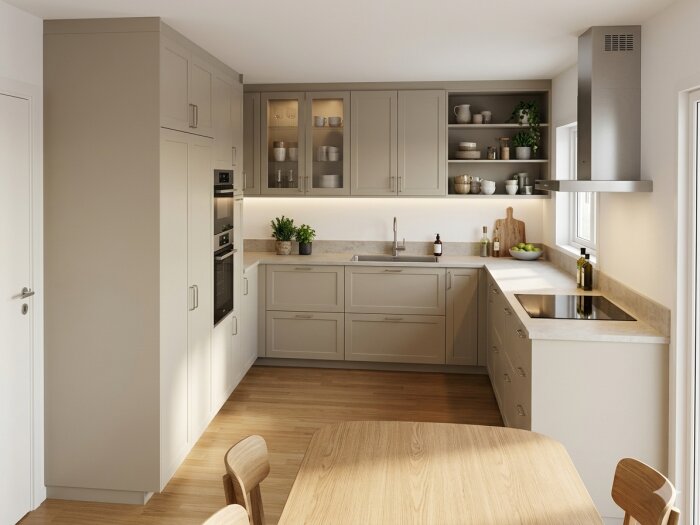 Ikea kök beige öppet till höger.png