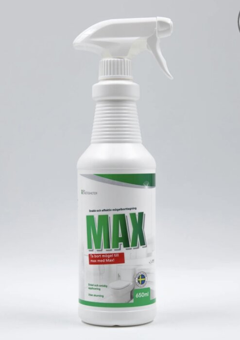 Sprayflaska med mögelmedel Max, 650 ml, för effektiv mögelborttagning.