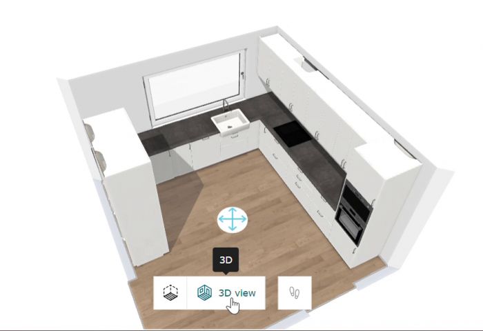 I denna video ser du en 3D-visualisering av vår planerade köksrenovering. Vi har ritat upp för integrerade vitvaror och öppningar i väggen för att skapa ett rymligare kök. Tips och idéer välkomnas!