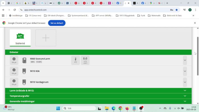 En kort film som visar hur man använder webbgränssnittet för att övervaka temperaturer och ställa in larm. Filmen visar hur en huvudenhet och två slav-enheter fungerar med externa tempgivare för mer exakt värde.