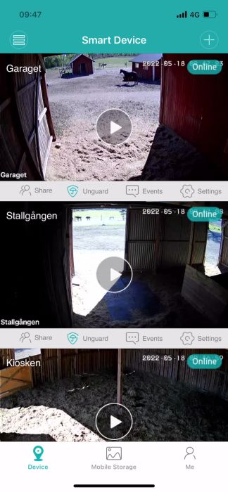 Upptäck hur vi använder AliExpress-kameror anslutna till en wifi-antenn för att övervaka våra lador och stall. Trots dammighet och obskyddade utomhusförhållanden fungerar systemet utmärkt, även över avstånd upp till 200 meter. Perfekt för robusta övervakningsbehov.